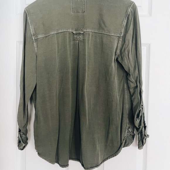 Army Green American Eagle Shirt - Picture 3 of 5